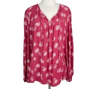 Stitch Fix l Skies Are Blue Long Sleeve Rayon Top, Large